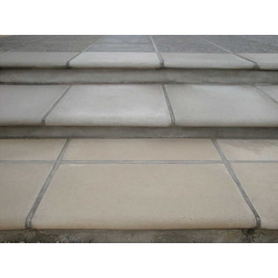 Concrete Bullnose Coping Paver - Smooth 600 x 300mm Natural Concrete Bullnose Coping Paver - Smooth 600 x 300mm Natural
