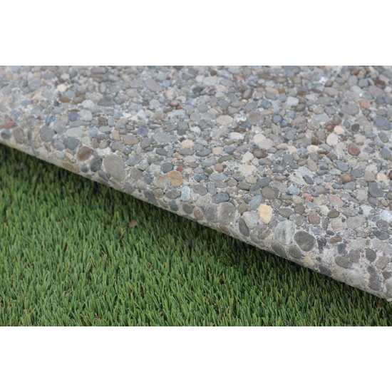 Concrete Bullnose Coping Paver - Exposed Aggregate 600 x 300mm Traditional Concrete Bullnose Coping Paver - Exposed Aggregate 600 x 300mm Traditional