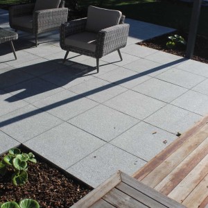 600x600 Grey Granite Paver Patio