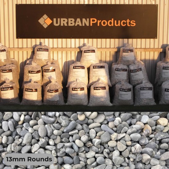 Greystone Round Stones 13mm - 20L Bag Greystone Round Stones 13mm - 20L Bag