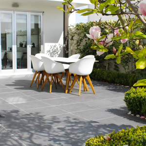 600x600 Porcelain Black reefstone Patio