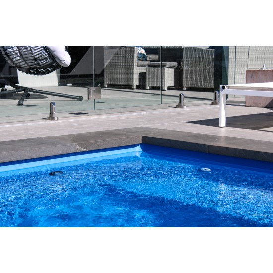 Bluestone Dropface External Corner Coping Paver - 400 x 400mm Bluestone Dropface External Corner Coping Paver - 400 x 400mm