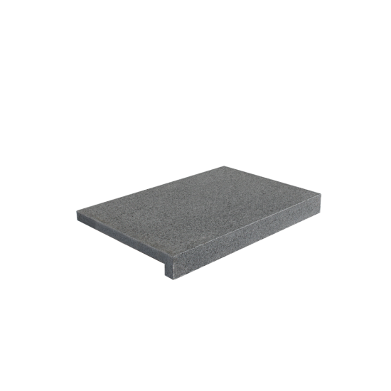 Granite Dropface Coping Paver - Flamed 600 x 400mm Grey Granite Dropface Coping Paver - Flamed 600 x 400mm Grey