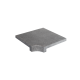 Granite Dropface Internal Corner Coping Paver - Flamed 480 x 480mm Black Granite Dropface Internal Corner Coping Paver - Flamed 480 x 480mm Black