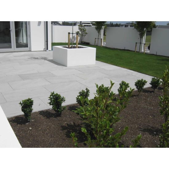 Indian Sandstone Dropface Paver - Natural Split 600 x 400 Cloud Indian Sandstone Dropface Paver - Natural Split 600 x 400 Cloud