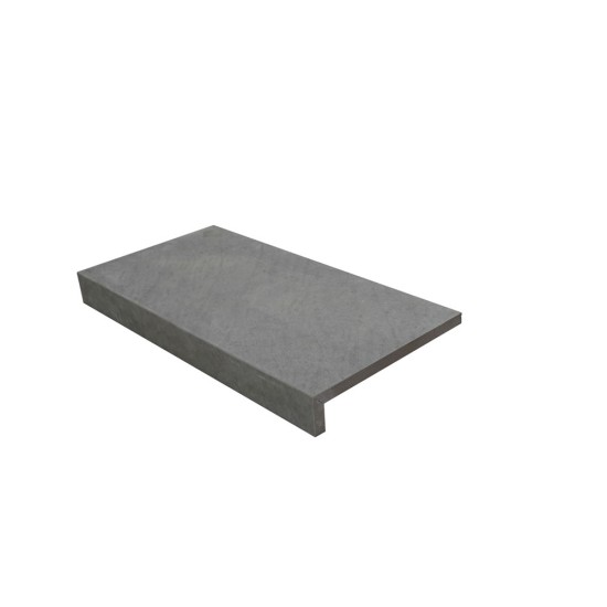 Porcelain Dropface Coping Paver - 600 x 300mm Marble Grey Porcelain Dropface Coping Paver - 600 x 300mm Marble Grey