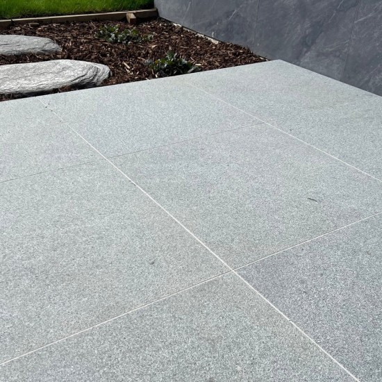 Granite Dropface Coping Paver - Flamed 600 x 300mm Grey